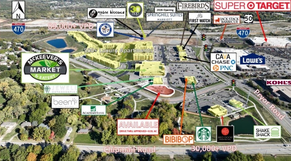 1910 NW Lowenstein Dr, Lee's Summit, MO for lease - Aerial - Image 2 of 5