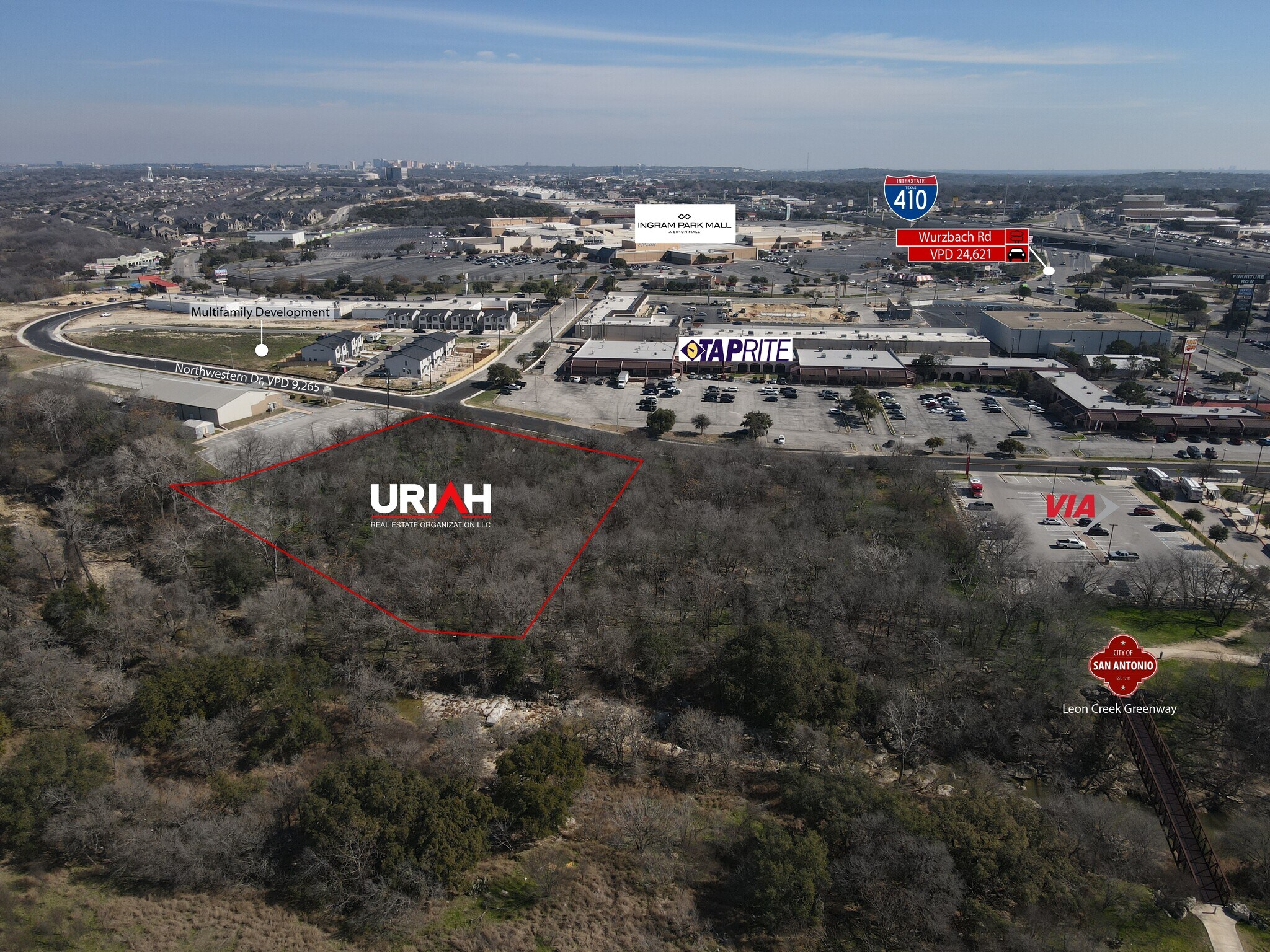 2-acre lot on Northwestern Dr, San Antonio, TX for sale Building Photo- Image 1 of 15