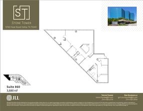 13760 Noel Rd, Dallas, TX à louer Plan d’étage- Image 1 de 1