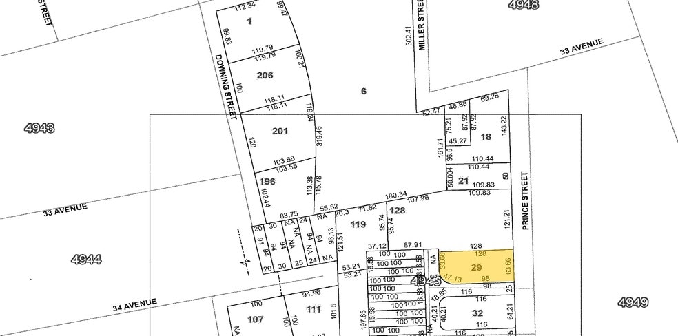 3338-3340 Prince St, Flushing, NY for lease - Plat Map - Image 2 of 2