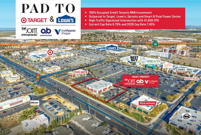 More details for 39256 10th St W, Palmdale, CA - Retail for Sale