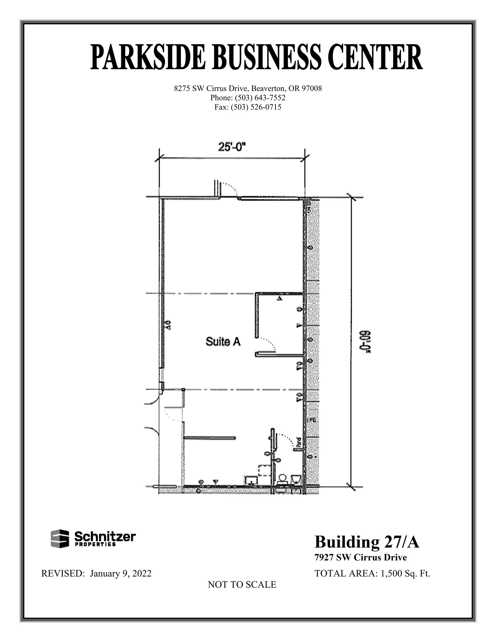 8362-8380 SW Nimbus Ave, Beaverton, OR for lease Site Plan- Image 1 of 1