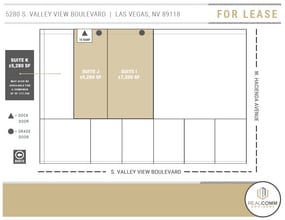 5280 S Valley View Blvd, Las Vegas, NV à louer Plan de site- Image 2 de 5