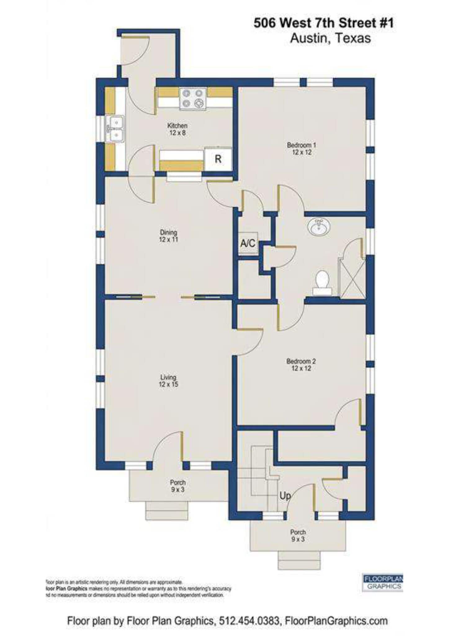 506 1/2 W 7th #1 St, Austin, TX à louer Plan de site- Image 1 de 10