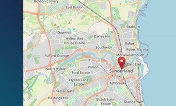 56-57 Fawcett St, Sunderland for lease Map- Image 2 of 2