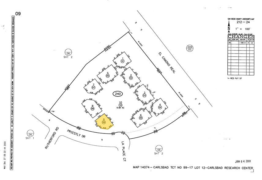 5958 Priestly Dr, Carlsbad, CA à louer - Plan cadastral - Image 2 de 6
