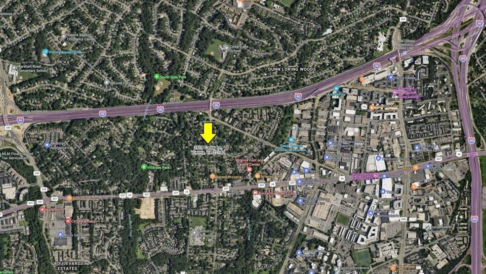 2818 Cedar Ln, Vienna, VA for sale - Aerial - Image 2 of 8