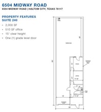 6504 Midway Rd, Haltom City, TX à louer Plan d’étage- Image 1 de 1