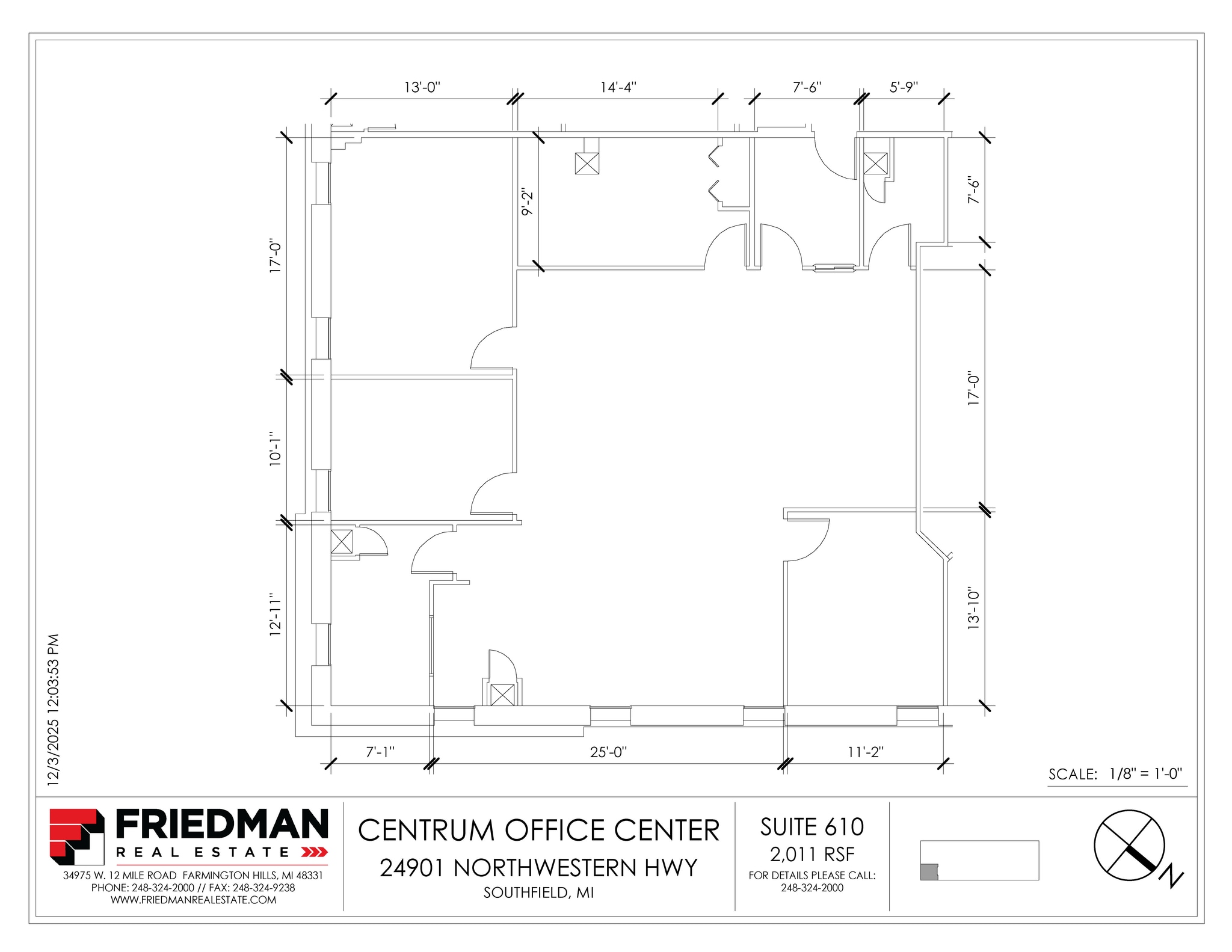 24901 Northwestern Hwy, Southfield, MI for lease Floor Plan- Image 1 of 1