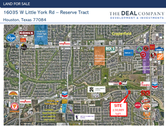 Plus de détails pour 16035 W Little York Rd, Houston, TX - Terrain à vendre