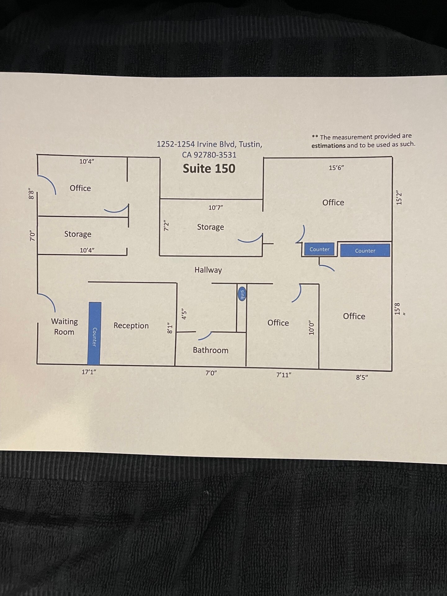 1252-1254 Irvine Blvd, Tustin, CA for lease Floor Plan- Image 1 of 19