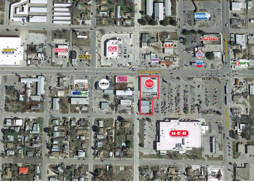 HEB Pad Site, Del Rio, TX for lease - Aerial - Image 1 of 2