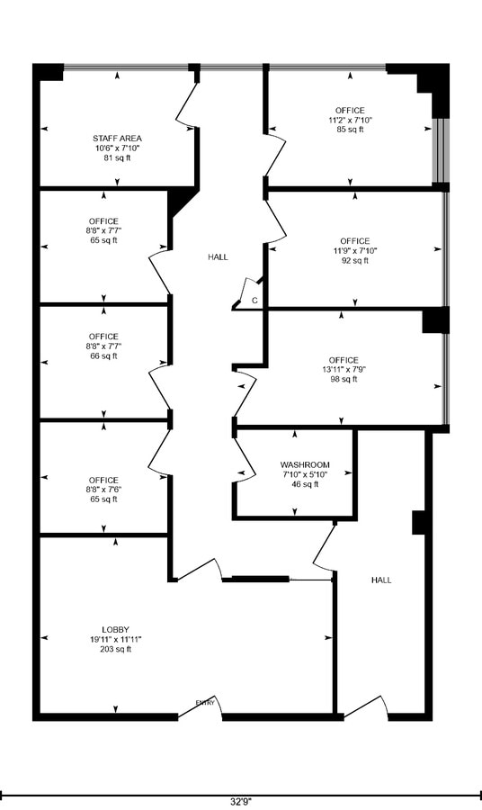 12200 Annapolis Rd, Glenn Dale, MD 20769 - Unit 233 -  - Floor Plan - Image 1 of 6