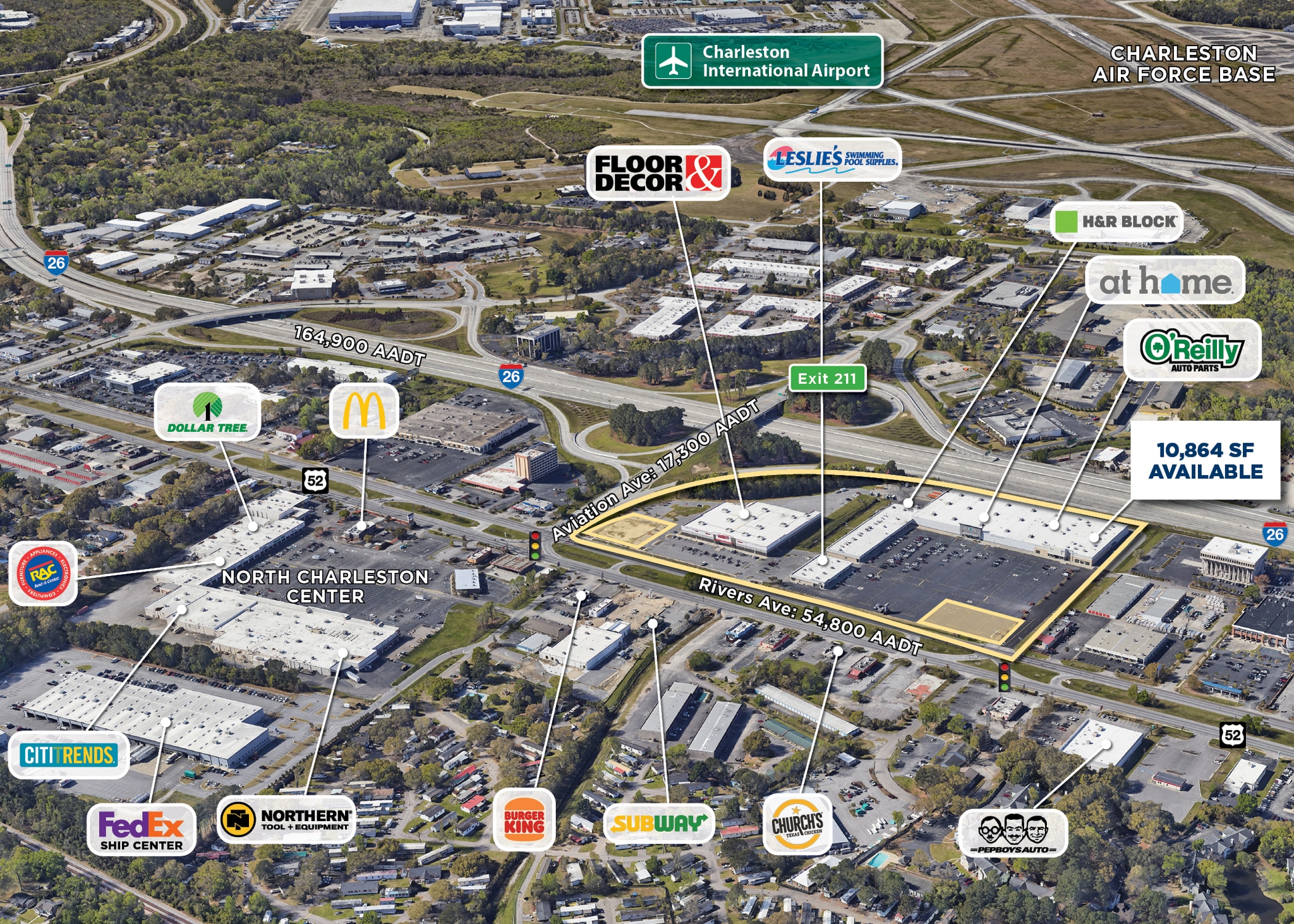 6185 Rivers Ave, Charleston, SC for lease Building Photo- Image 1 of 2