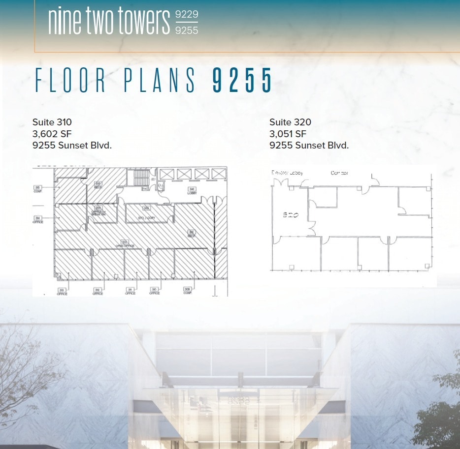 9229 W Sunset Blvd, West Hollywood, CA à louer Plan d’étage- Image 1 de 1