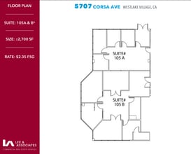 5707 Corsa Ave, Westlake Village, CA for lease Floor Plan- Image 2 of 2