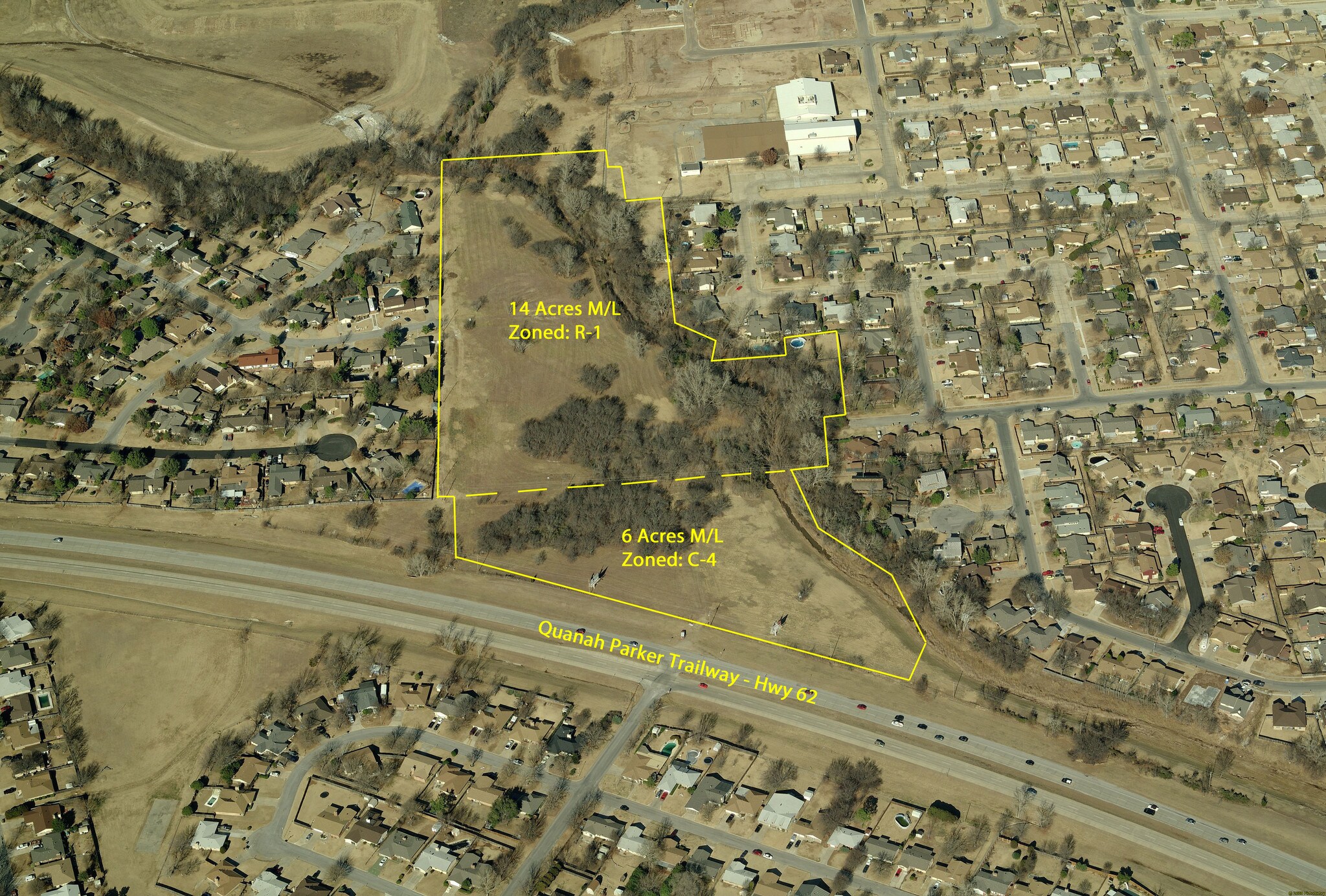 NW Quanah Parker Trailway & 56th St, Lawton, OK à vendre Aérien- Image 1 de 2