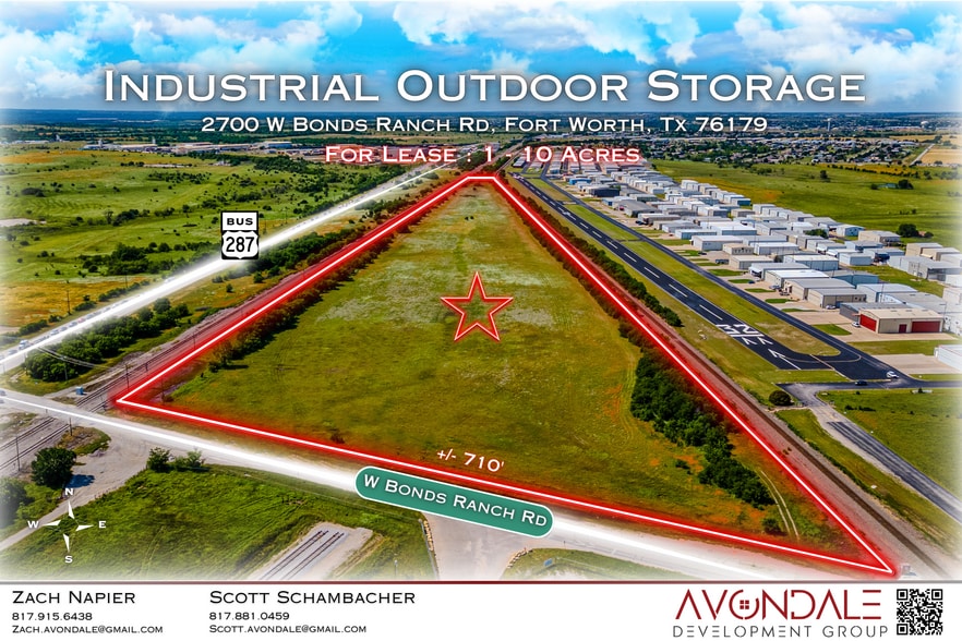 2700 Bonds Ranch rd, Fort Worth, TX for lease - Aerial - Image 1 of 7