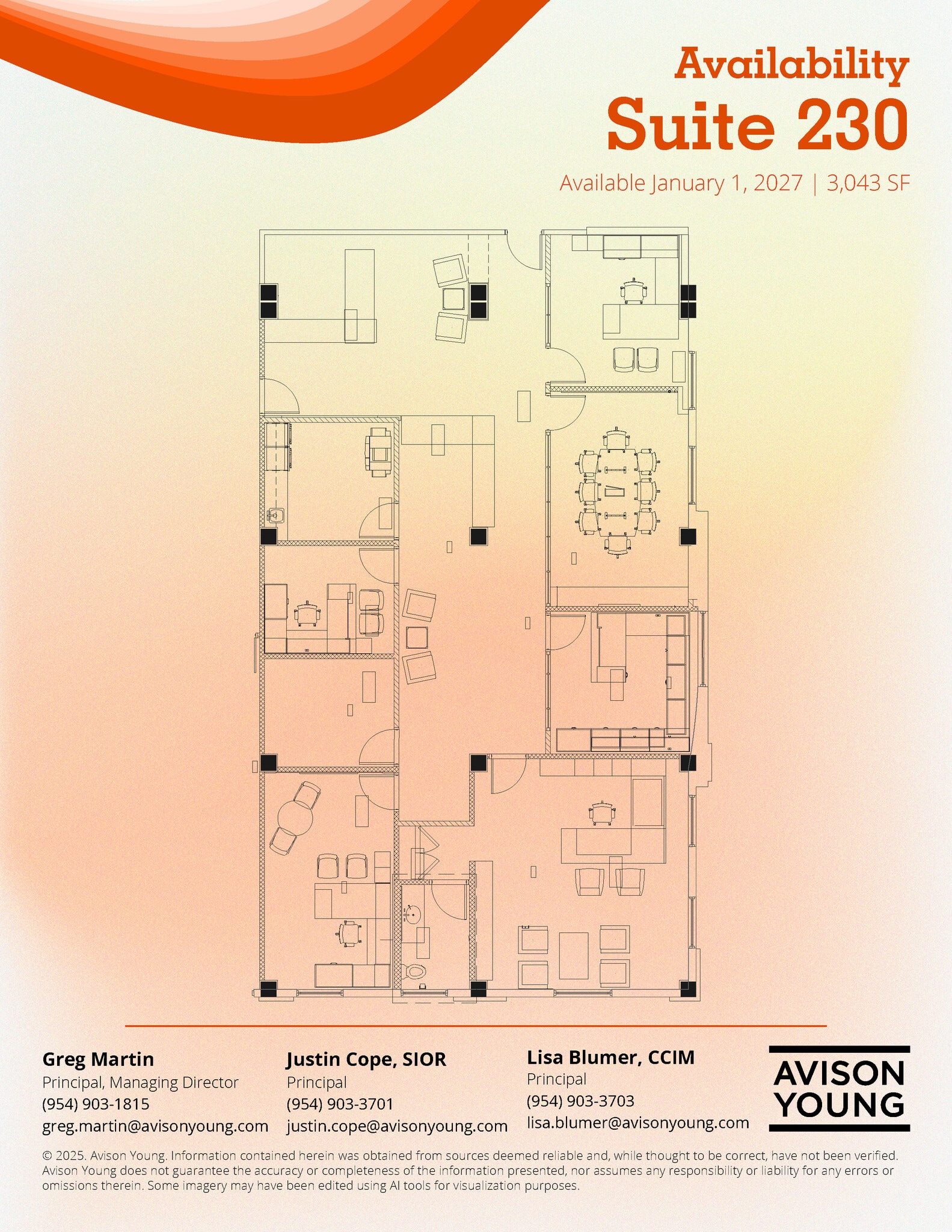301 E Las Olas Blvd, Fort Lauderdale, FL à louer Plan d’étage- Image 1 de 1