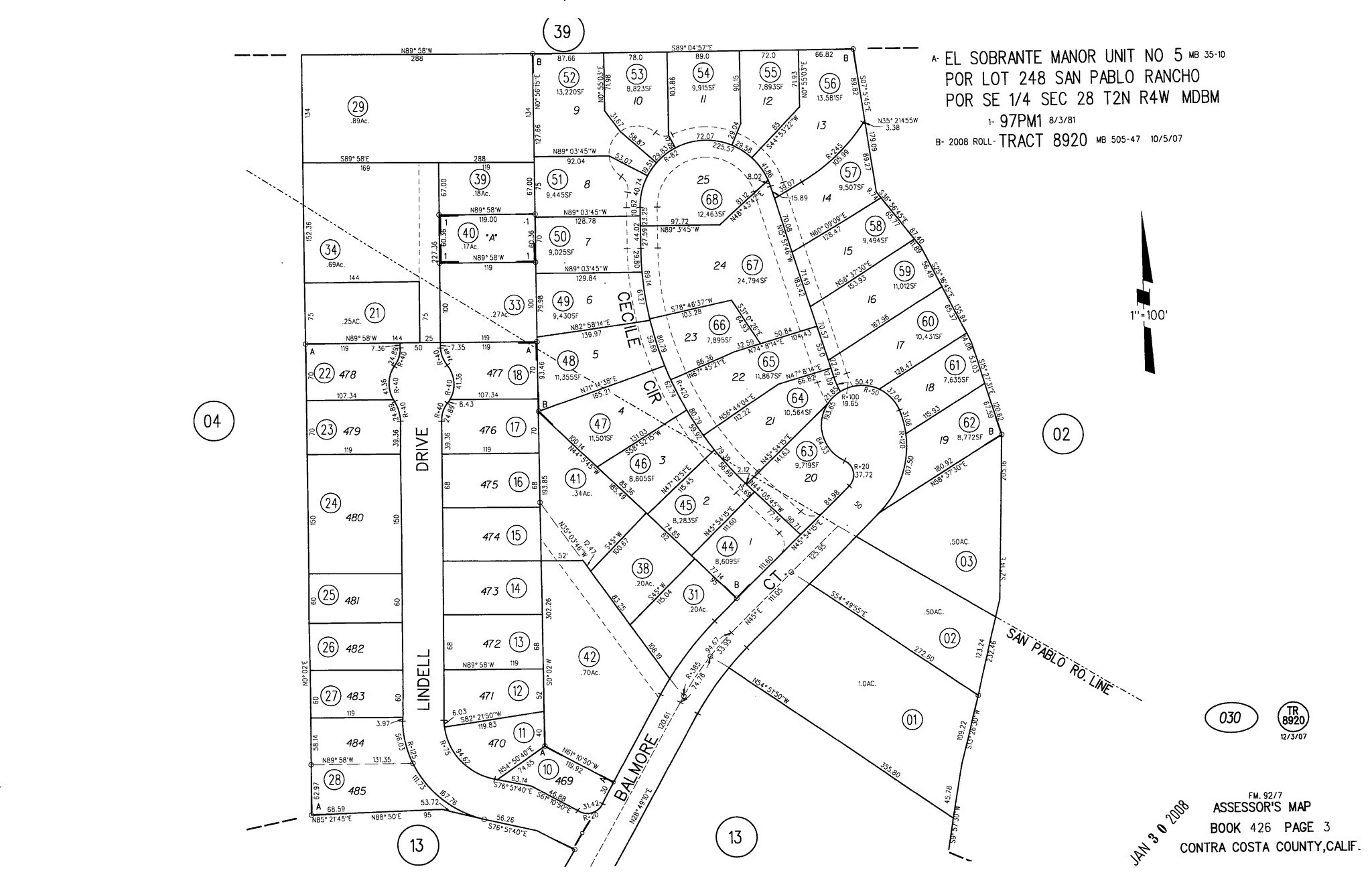 1025 Balmore Ct, El Sobrante, CA for sale Plat Map- Image 1 of 2