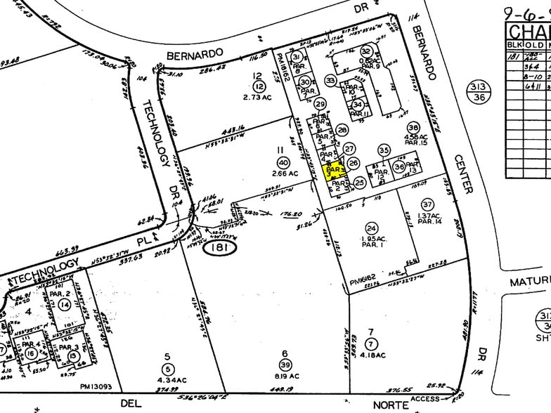 15932 Bernardo Center Dr, San Diego, CA for lease - Plat Map - Image 2 of 8