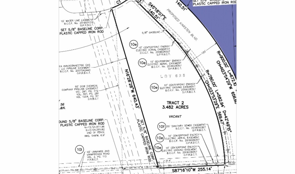 CHM9+3GX, Iowa Colony, TX for sale - Plat Map - Image 2 of 3
