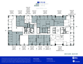 5950 Sherry Ln, Dallas, TX à louer Plan d’étage- Image 2 de 2