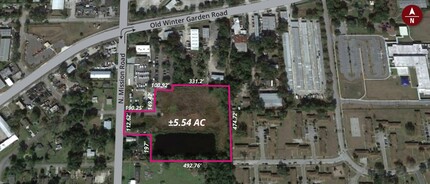 187 N Mission Rd, Orlando, FL - AERIAL  map view - Image1