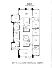 2540 Arrowood Rd, Charlotte, NC à vendre Plan d’étage- Image 1 de 1