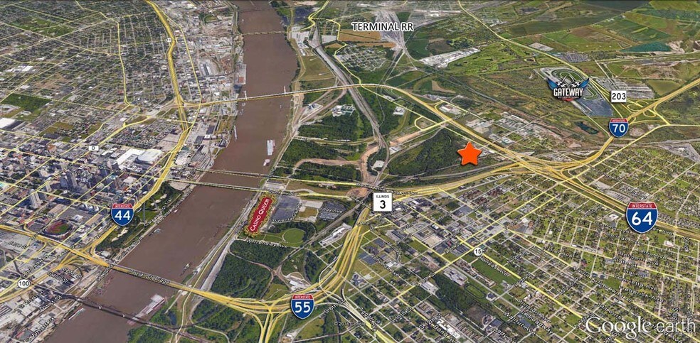 104 St. Clair Ave, East Saint Louis, IL à louer - Aérien - Image 2 de 2