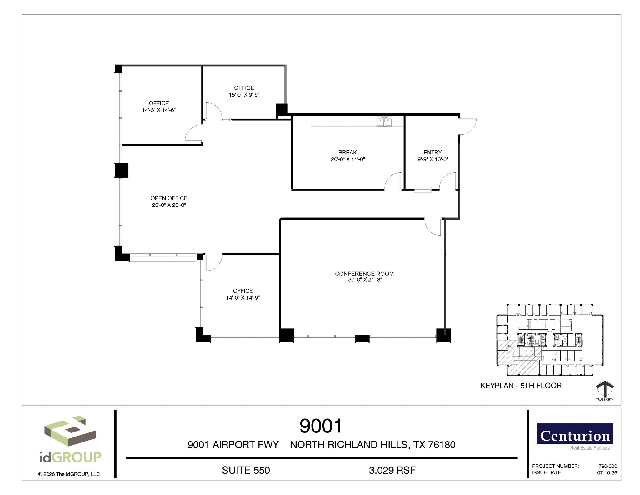 9001-9003 Airport Fwy, North Richland Hills, TX à louer Plan d’étage- Image 1 de 1