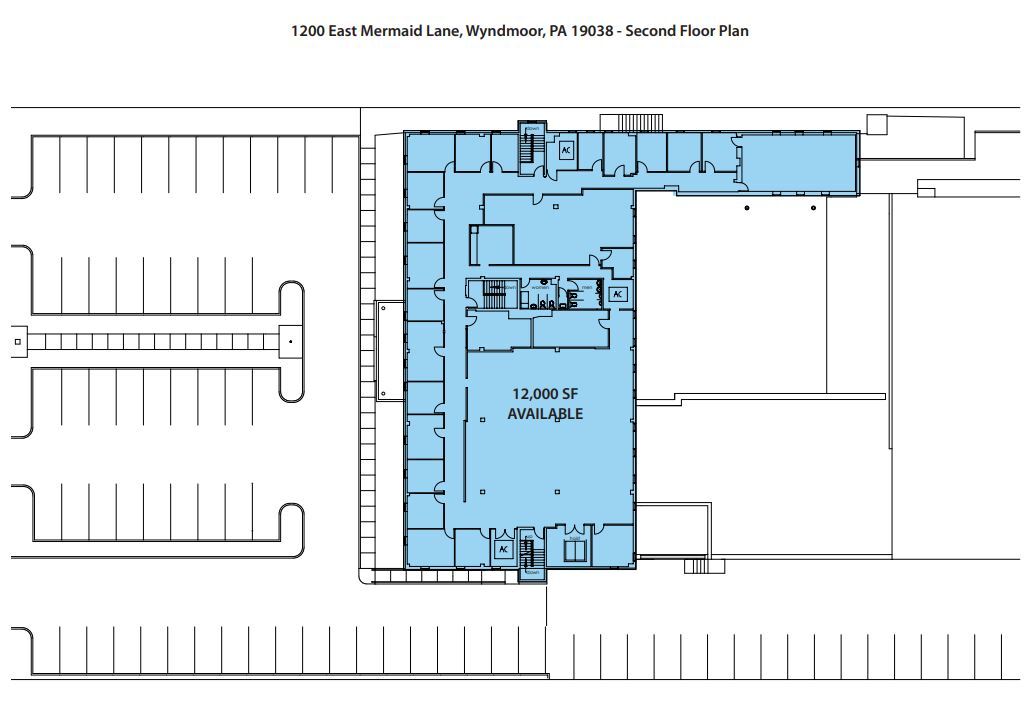 1200 E Mermaid Ln, Wyndmoor, PA for lease Floor Plan- Image 1 of 1