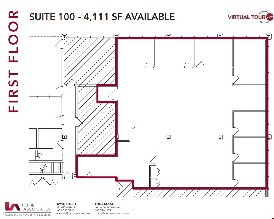 915 Harger Rd, Oak Brook, IL à louer Plan d  tage- Image 1 de 1