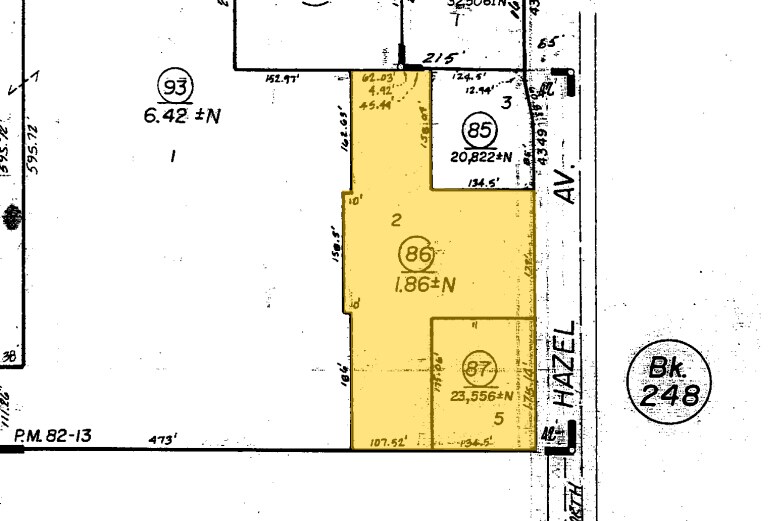 4309-4347 Hazel Ave, Fair Oaks, CA à louer - Plan cadastral - Image 2 de 4