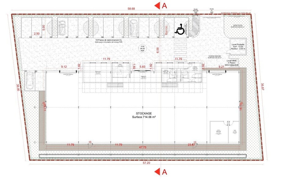 Industrial in Ennery for lease - Floor Plan - Image 2 of 3