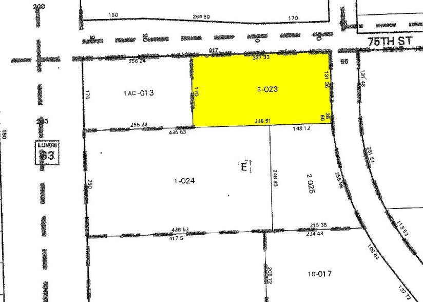 825 W 75th St, Willowbrook, IL à vendre - Plan cadastral - Image 3 de 43