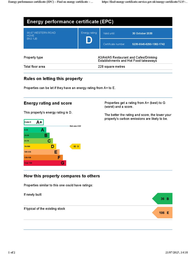 86-87 Western Rd, Hove for lease Building Photo- Image 1 of 2
