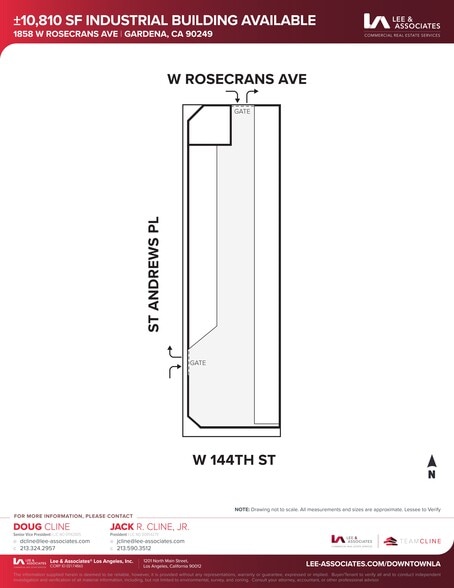 1858 W Rosecrans Ave, Gardena, CA for sale - Site Plan - Image 2 of 2