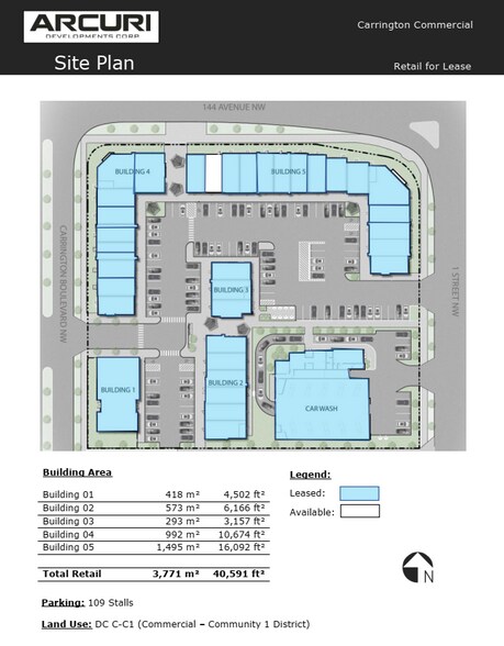45 Carrington Blvd NW, Calgary, AB à vendre - Plan de site - Image 1 de 1