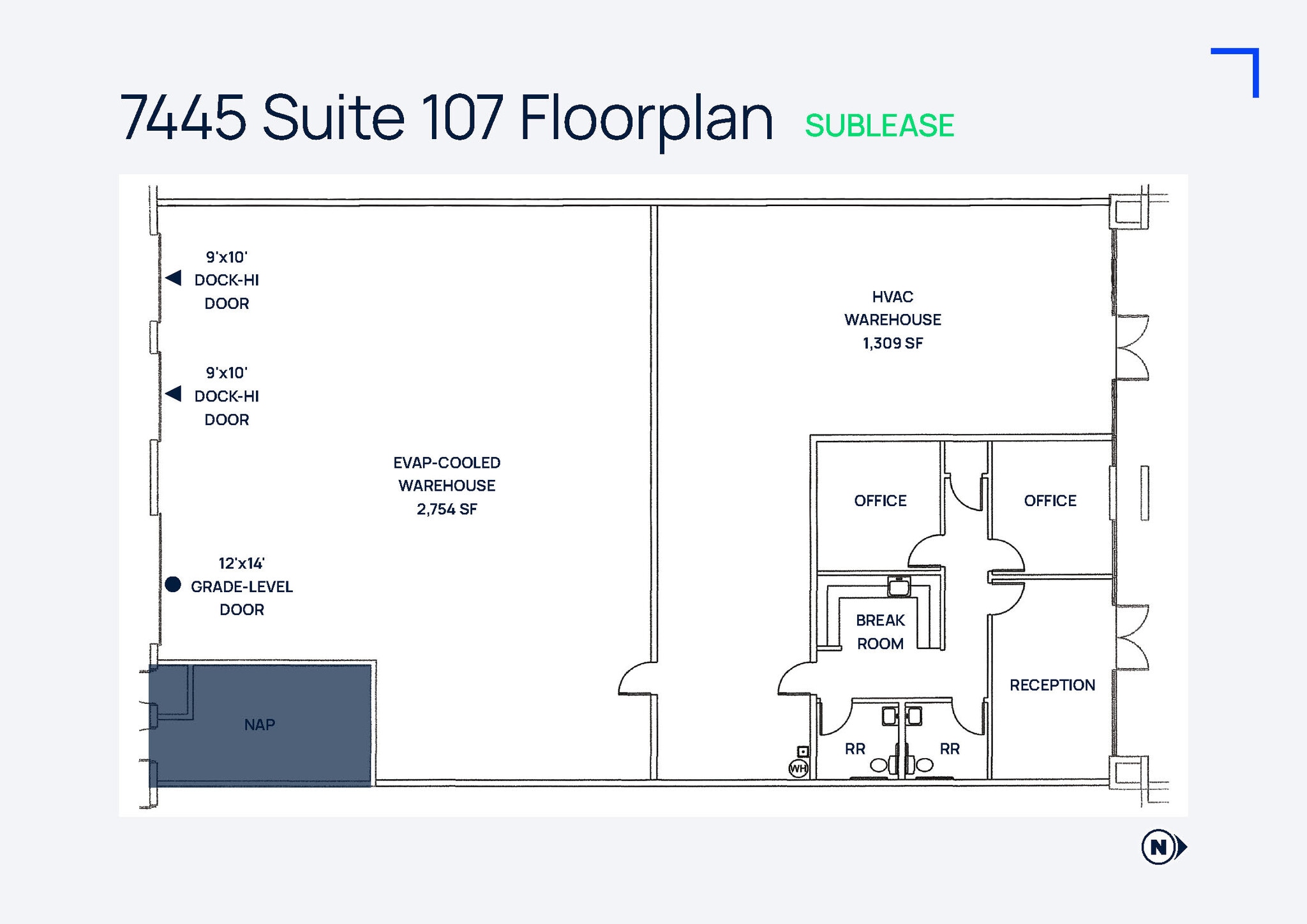 7485 Dean Martin Dr, Las Vegas, NV for lease Floor Plan- Image 1 of 1