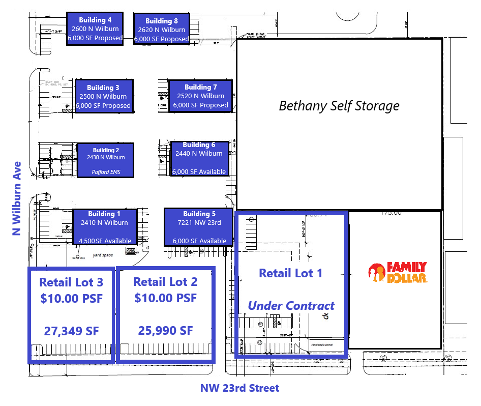 2400 N Wilburn, Bethany, OK à louer Plan de site- Image 1 de 1