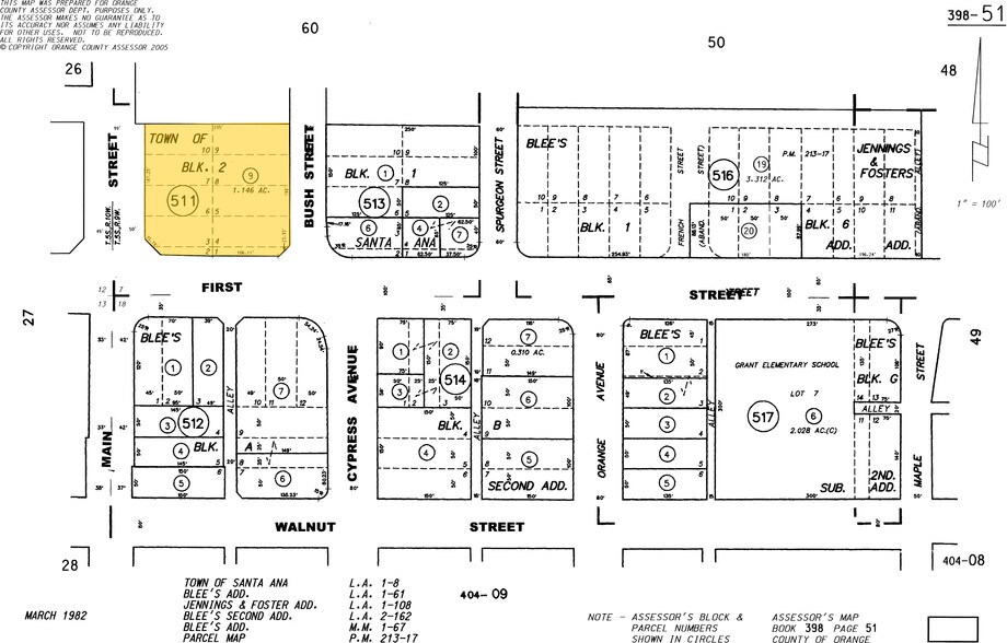 111 N Main St, Santa Ana, CA à louer - Plan cadastral - Image 3 de 5