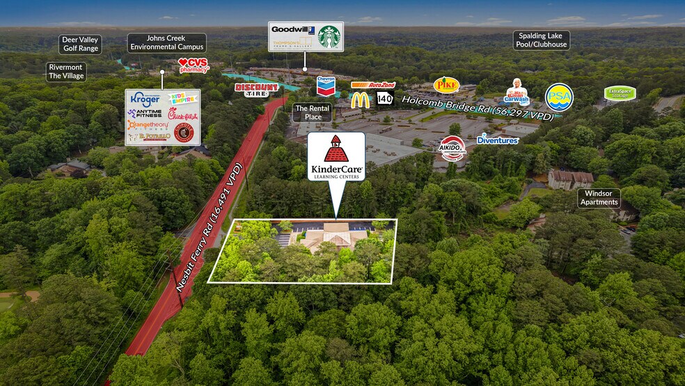 8730 Nesbit Ferry Rd, Alpharetta, GA à vendre - Photo du bâtiment - Image 2 de 5