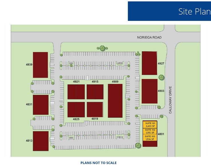 4801 Calloway Dr, Bakersfield, CA for lease - Site Plan - Image 2 of 2
