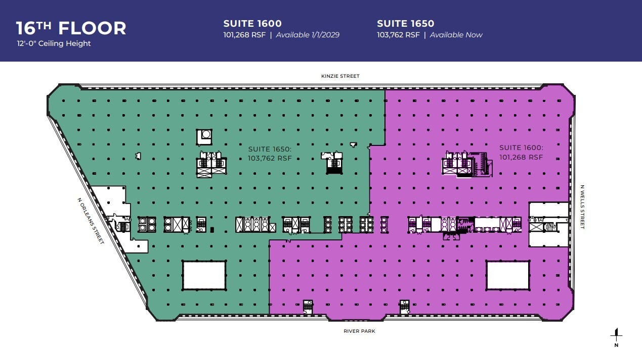 222 Merchandise Mart Plz, Chicago, IL à louer Plan d’étage- Image 1 de 1