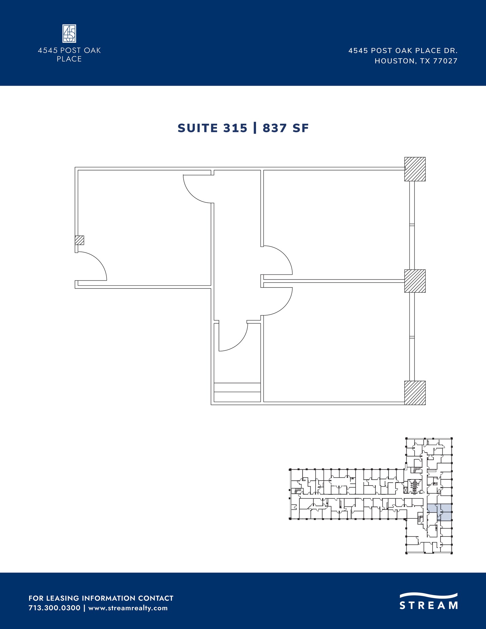 4545 Post Oak Pl, Houston, TX for lease Floor Plan- Image 1 of 1