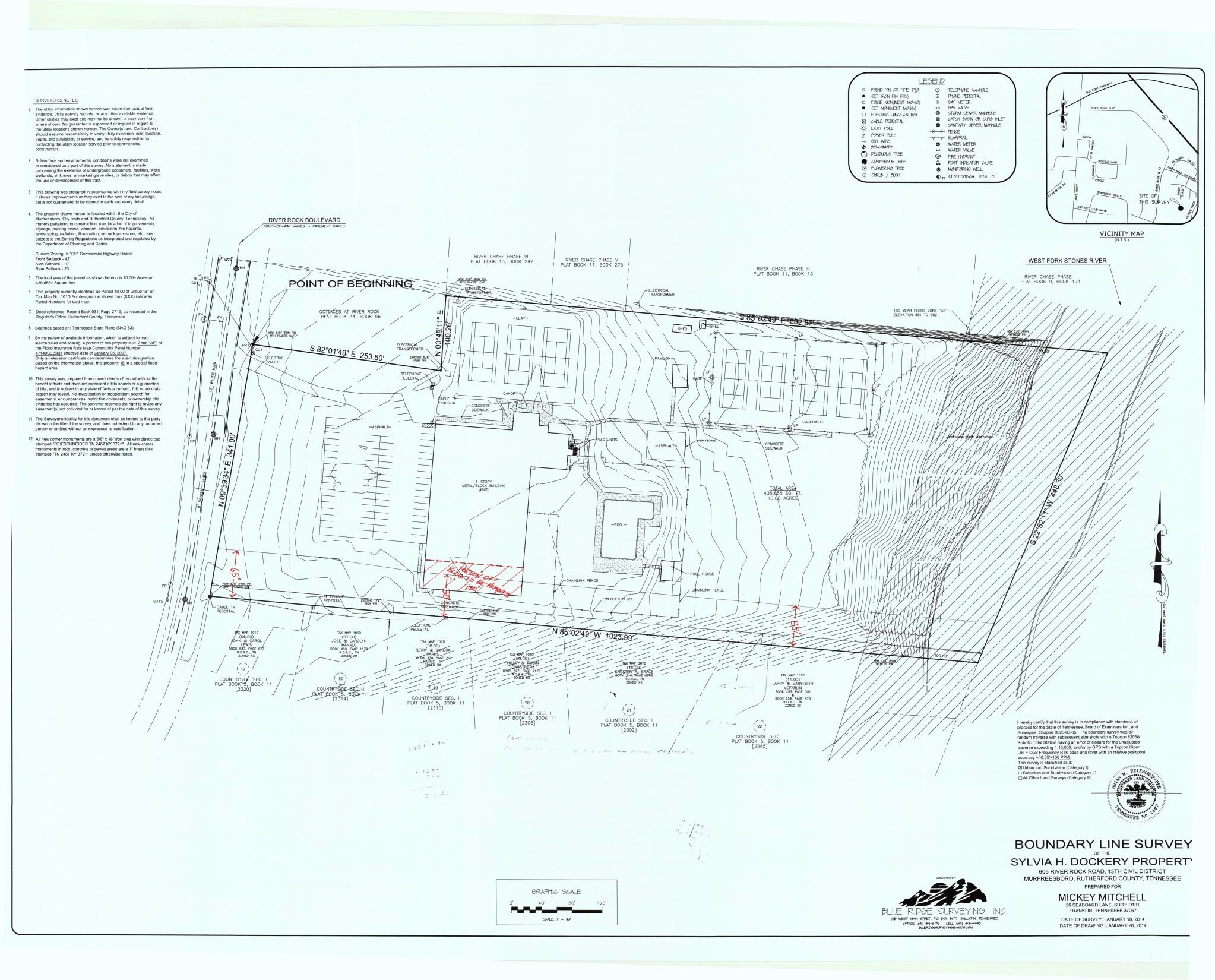 605B River Rock Blvd, Murfreesboro, TN for sale Plat Map- Image 1 of 1