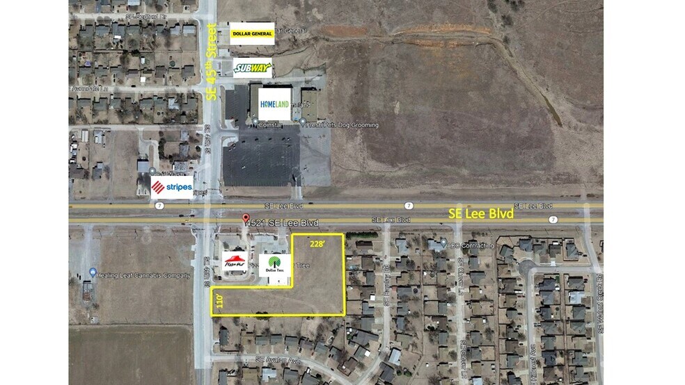 4521 SE Lee Blvd, Lawton, OK à vendre - Photo du bâtiment - Image 1 de 1
