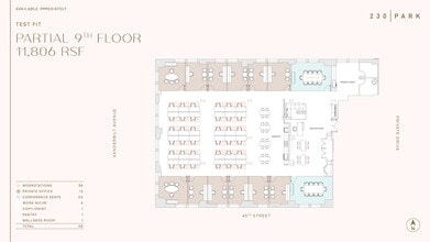 230 Park Ave, New York, NY à louer Plan d’étage- Image 1 de 10