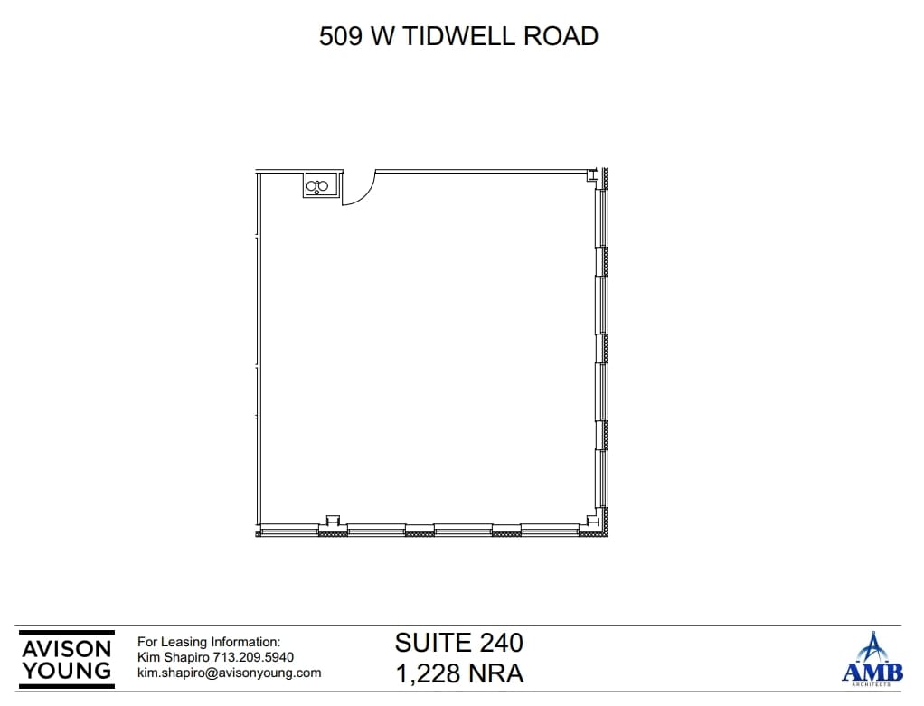 509 W Tidwell Rd, Houston, TX for lease Floor Plan- Image 1 of 2